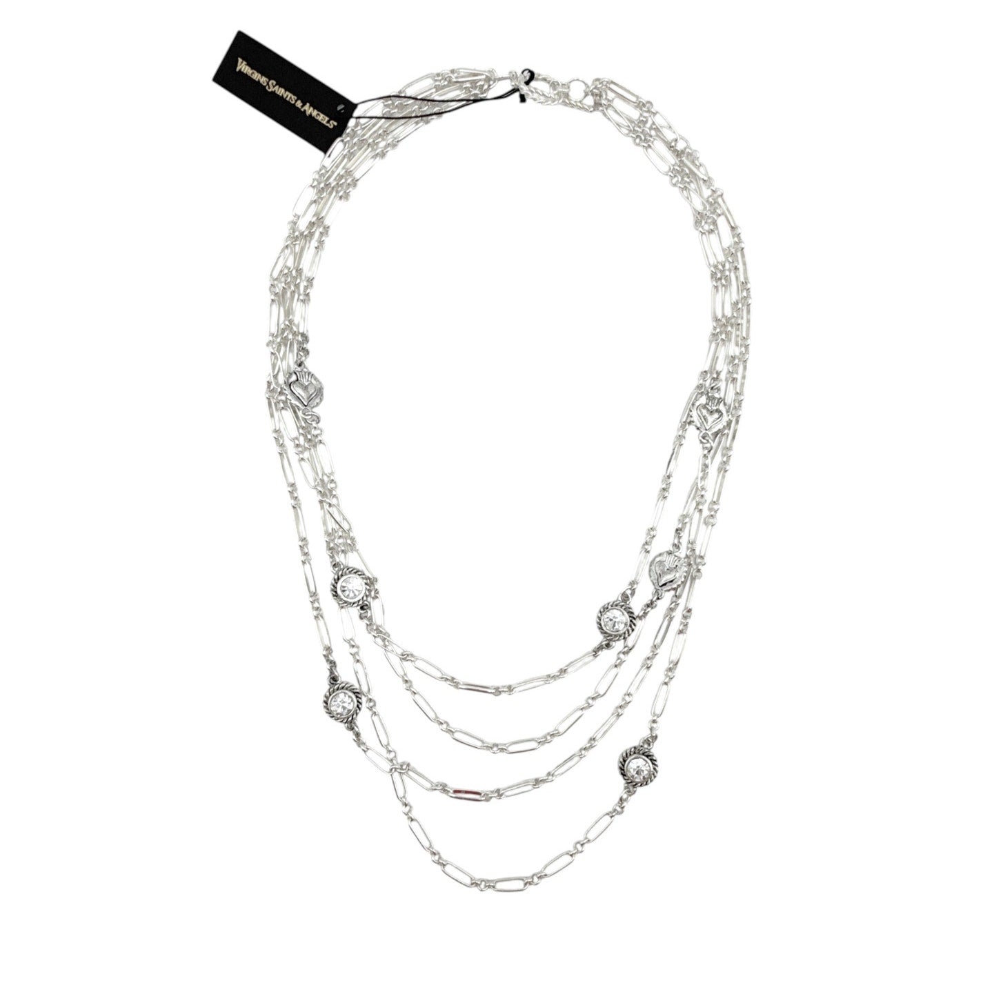 VIRGINS SAINTS & ANGELS VSA Brigid Magdalena Cadena in Silver & Clear