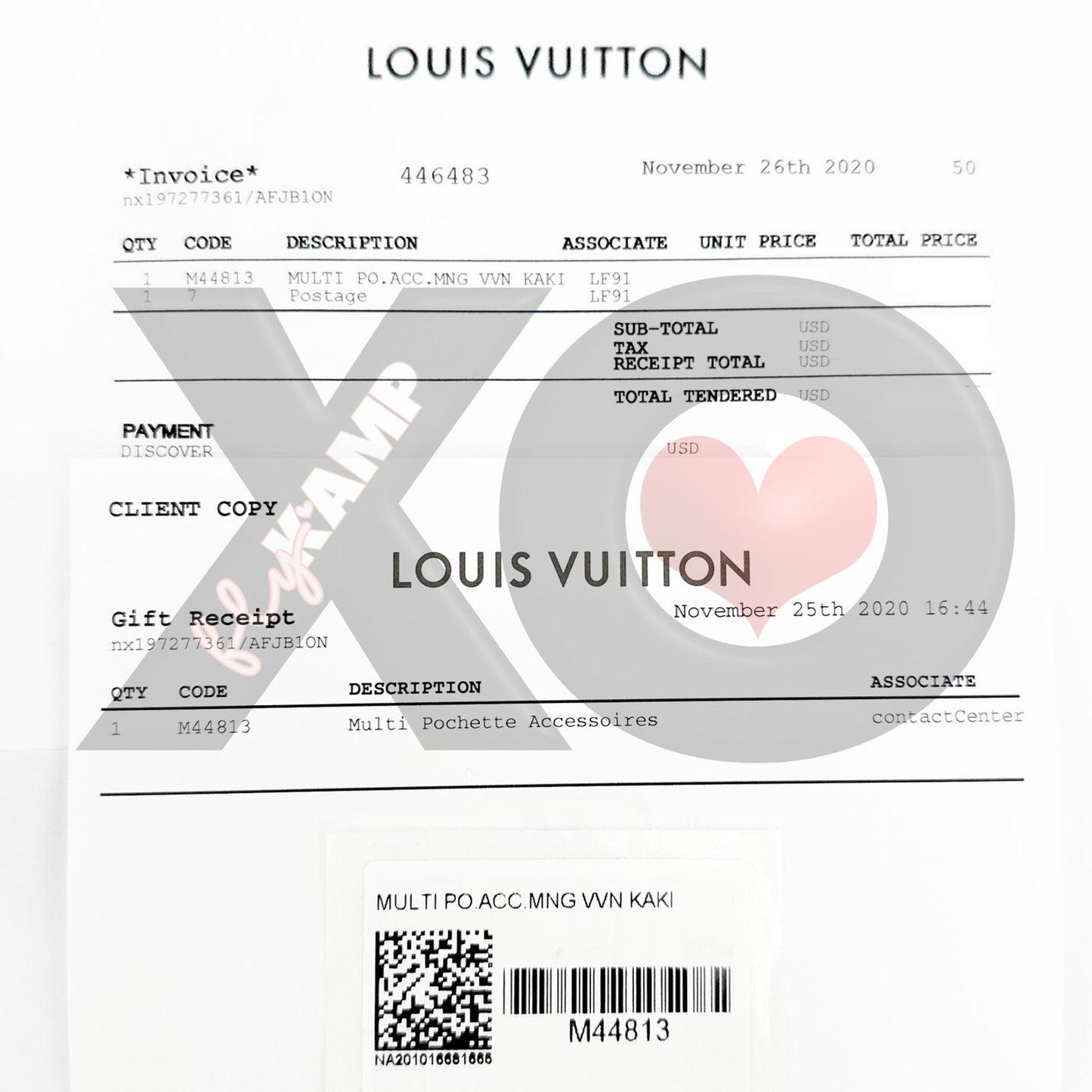 LOUIS VUITTON Multi Pochette Accessoires Small Pouch with Chain Strap Only