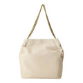 VERONICA BEARD Leather Slouch Bag in Ivory - flyKAMP