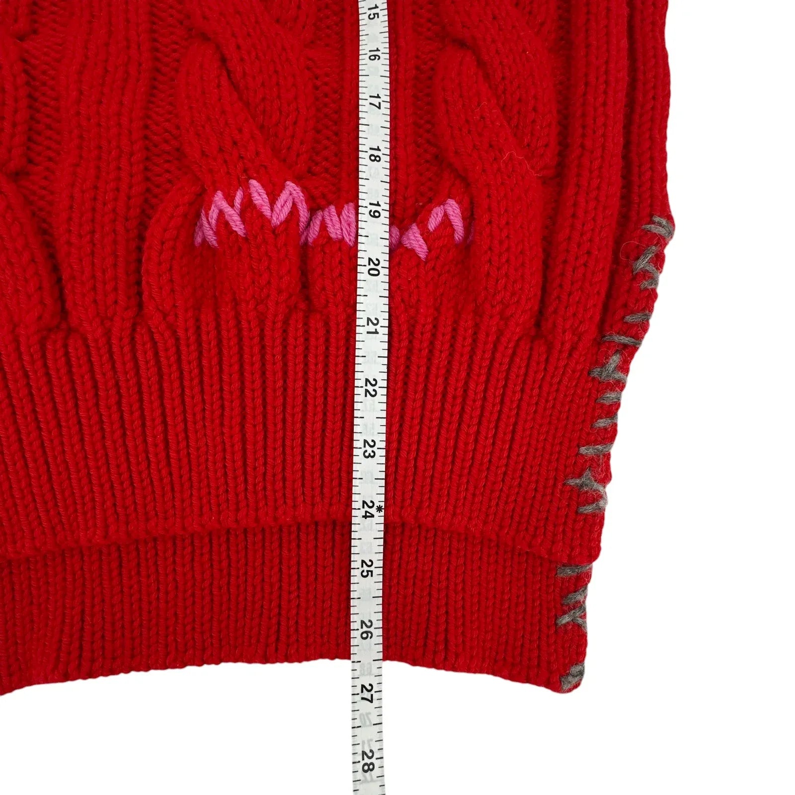 MARNI Cable Knit Wool Vest IT36 - flyKAMP