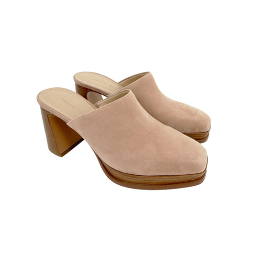 PELLE MODA Dilani Platform in Blush Kid Suede 7