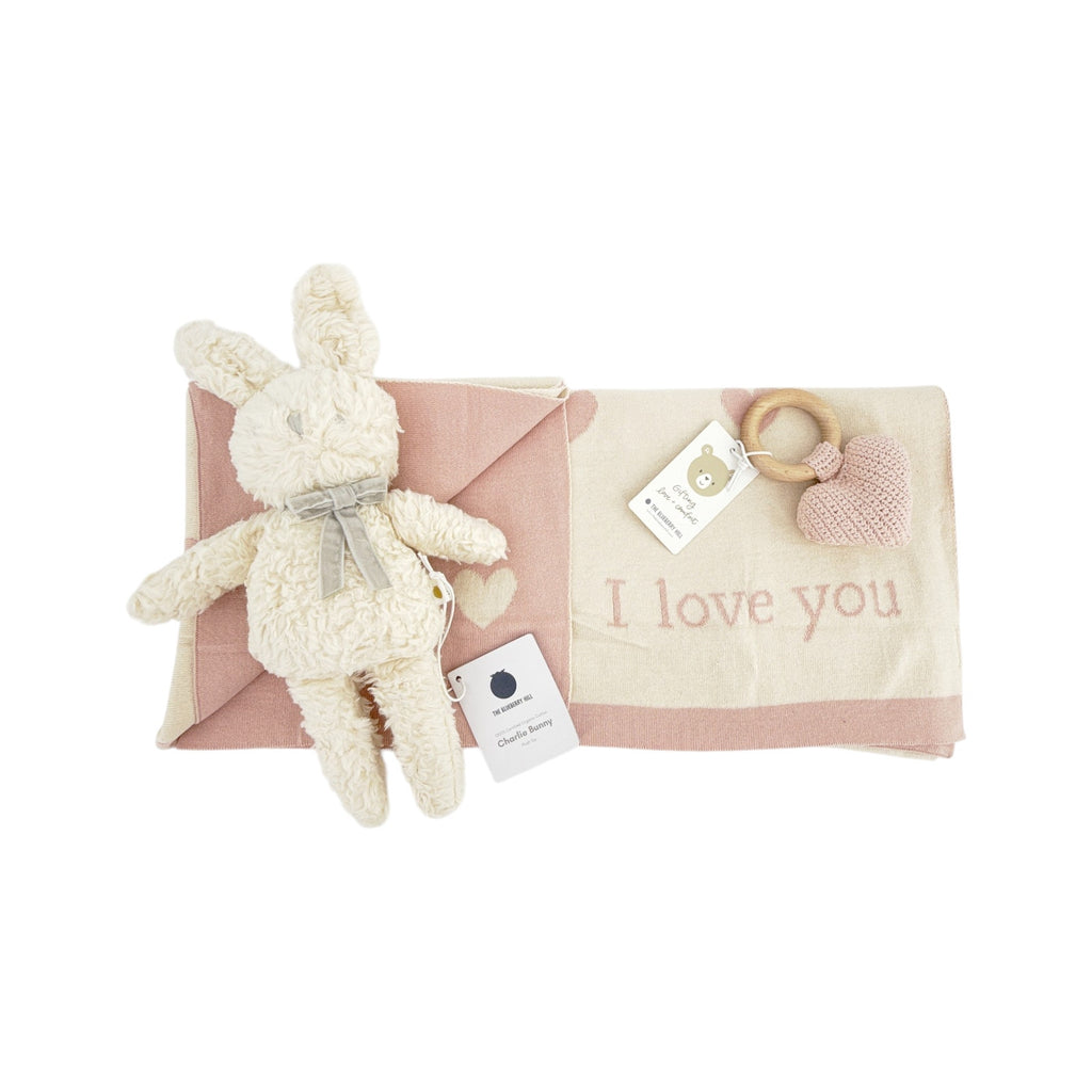 THE BLUEBERRY HILL Star Moon Bunny Gift Set Paperboard Suitcase Large The Blueberry Hill