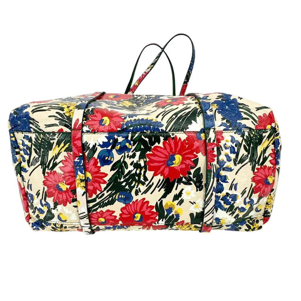 BALENCIAGA Everyday Floral Leather Tote Bag - flyKAMP