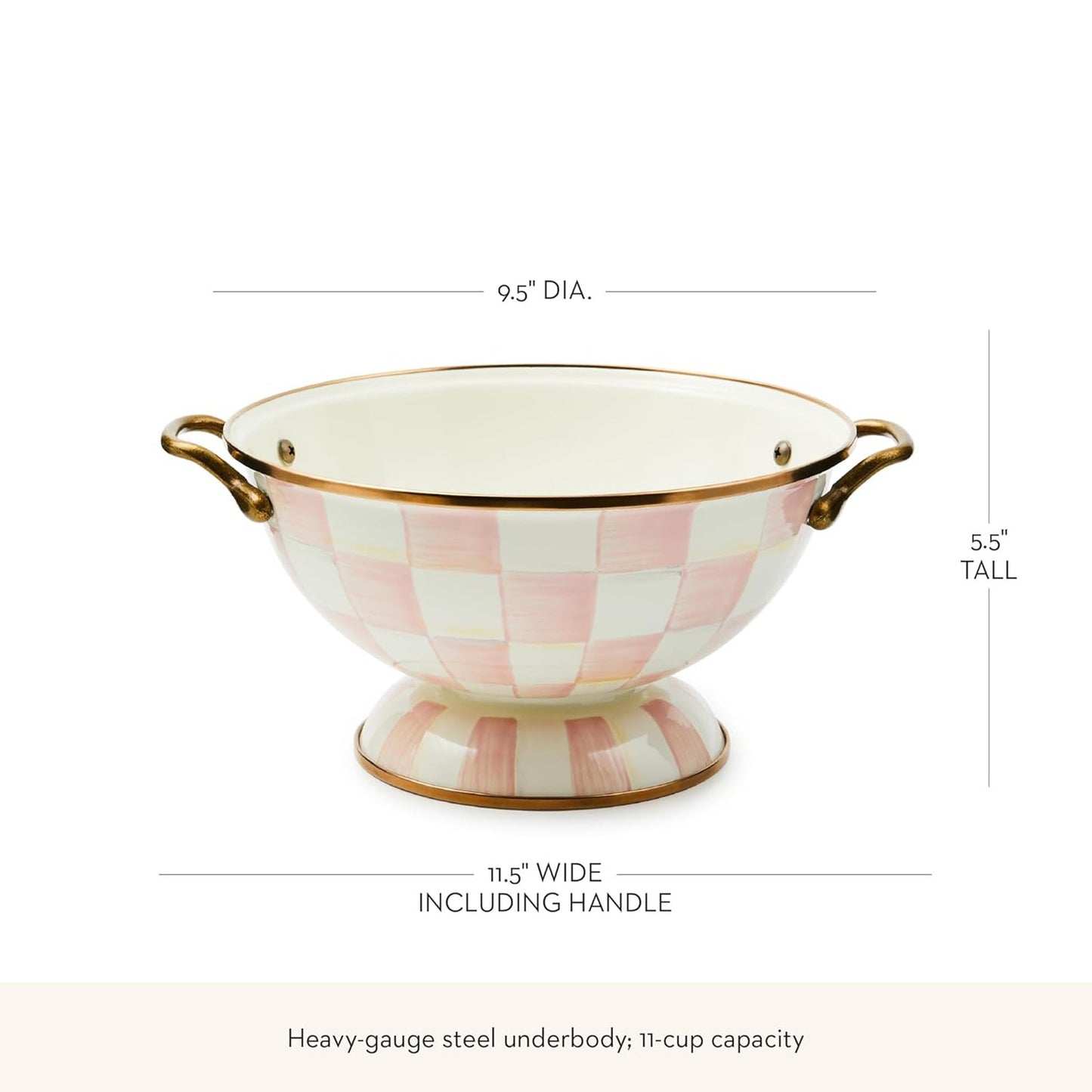 MACKENZIE-CHILDS Almost Everything Bowl in Rosy Check