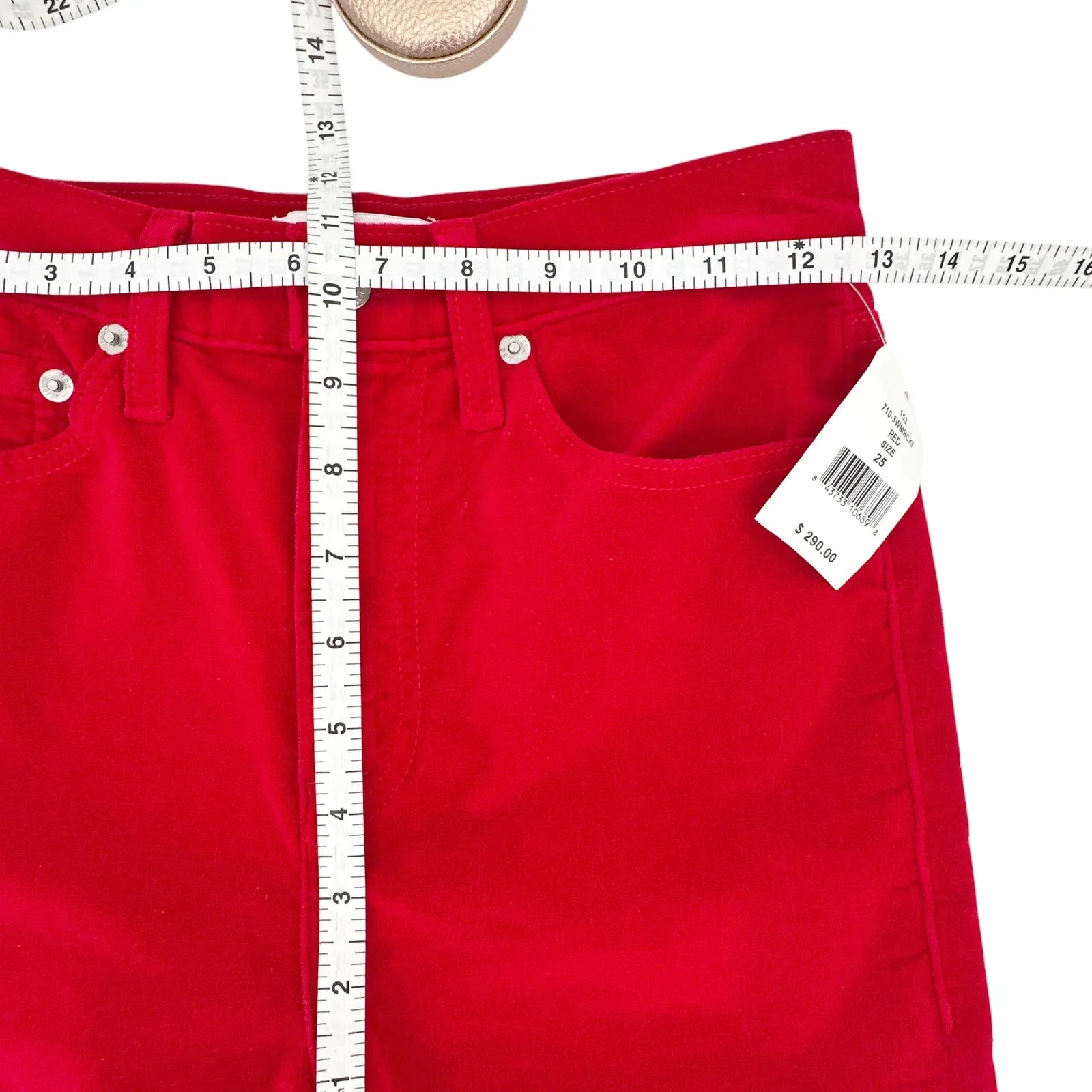 RE/DONE Mid-Rise Cropped Kick Flare Velvet Pants 25 - flyKAMP