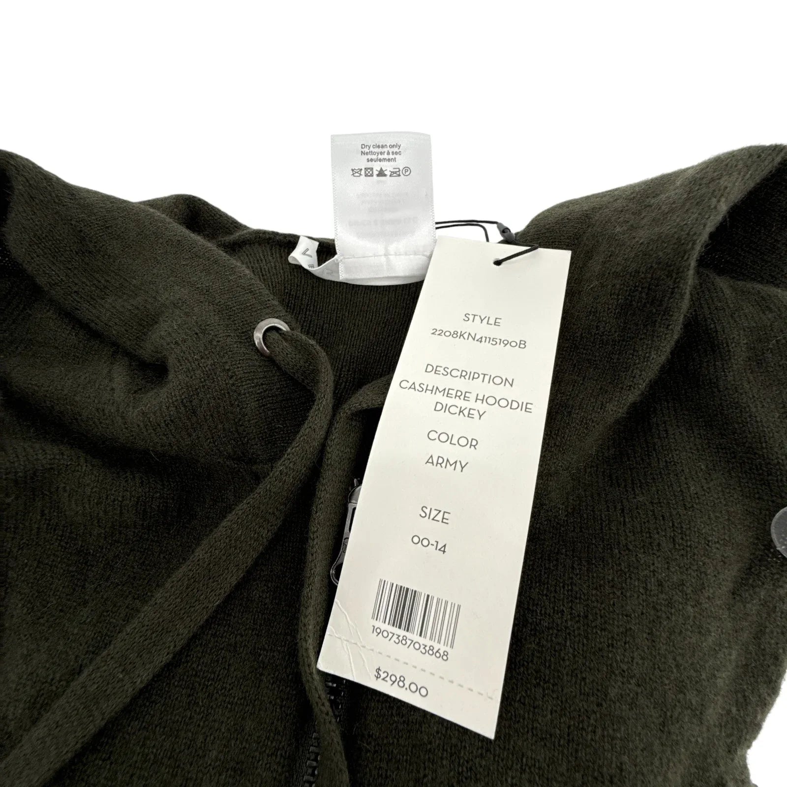 VERONICA BEARD Cashmere Hoodie Dickey || Army - flyKAMP