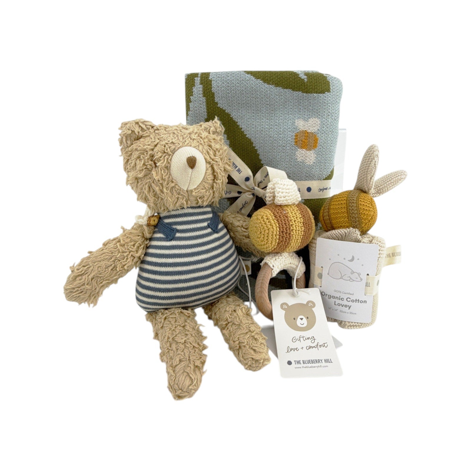 THE BLUEBERRY HILL Blueberry Bear Bee Gift Set The Blueberry Hill