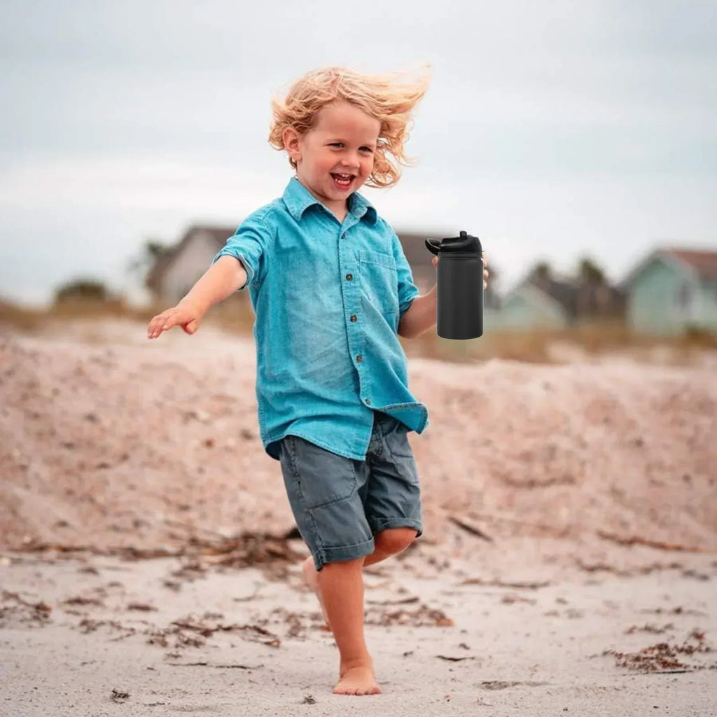 SIC Seriously Ice Cold 12 oz. Lil SIC Sport Bottle in Matte Tuff Black - flyKAMP