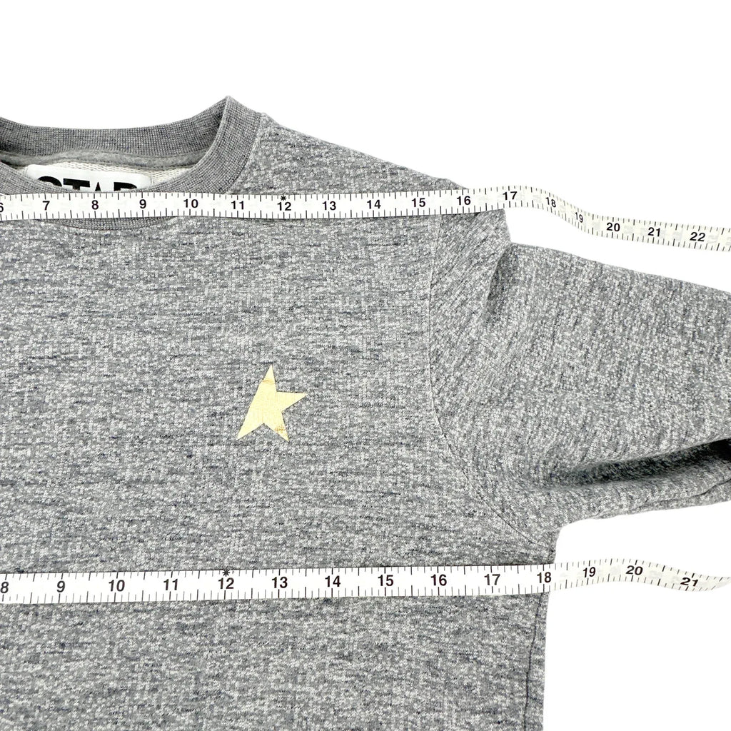 GOLDEN GOOSE Athena Star Sweatshirt in Grey XS - flyKAMP