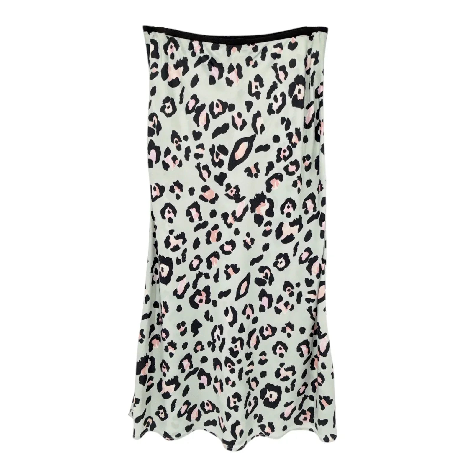 DAVID LERNER Naomi Bias Midi Skirt in Painted Leopard S - flyKAMP