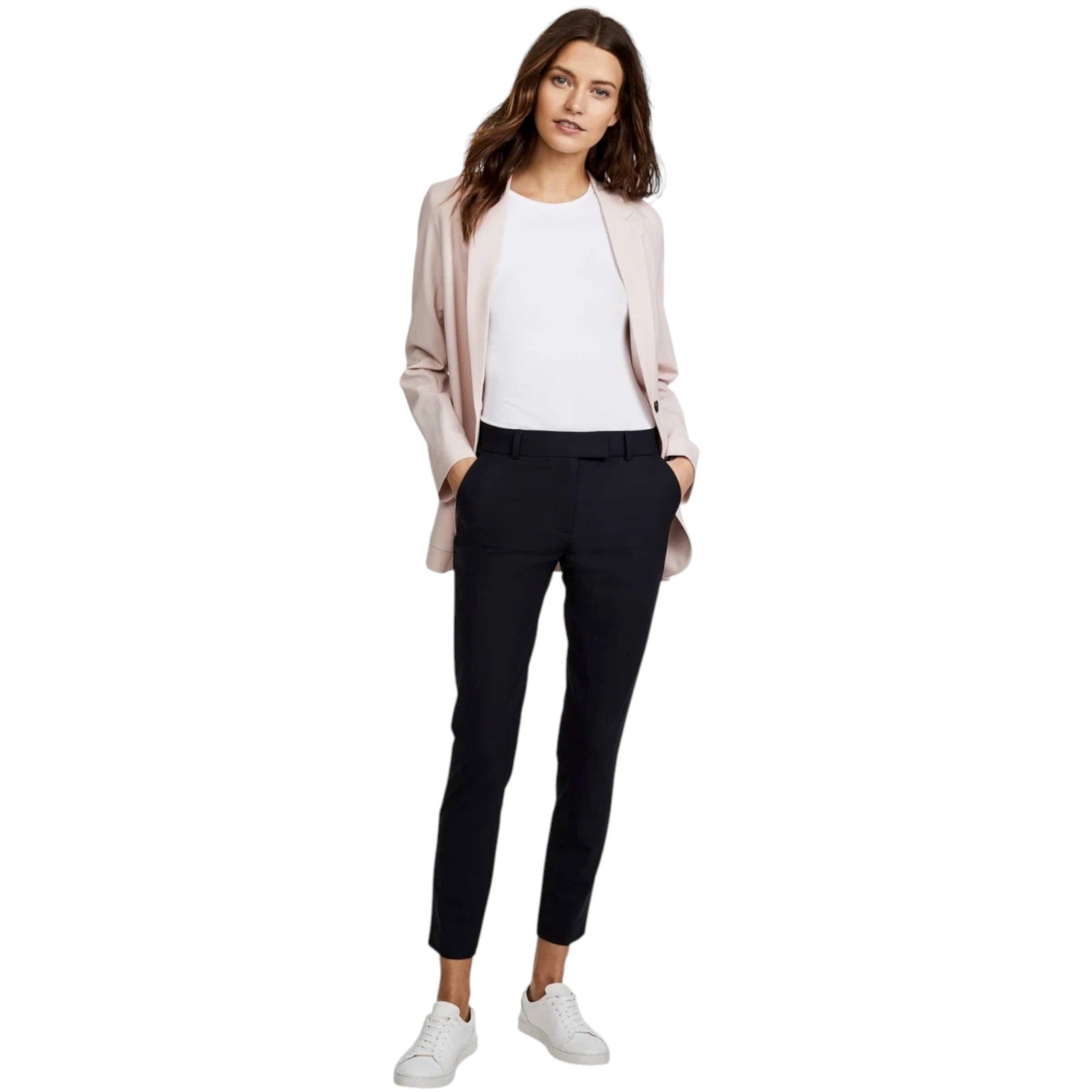 VERONICA BEARD Slim Cigarette Pants in Navy 0 Veronica Beard