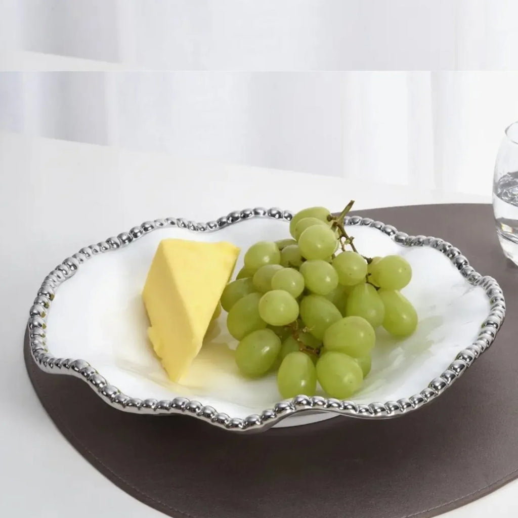 PAMPA BAY Salerno Round Serving Piece | Silver - flyKAMP