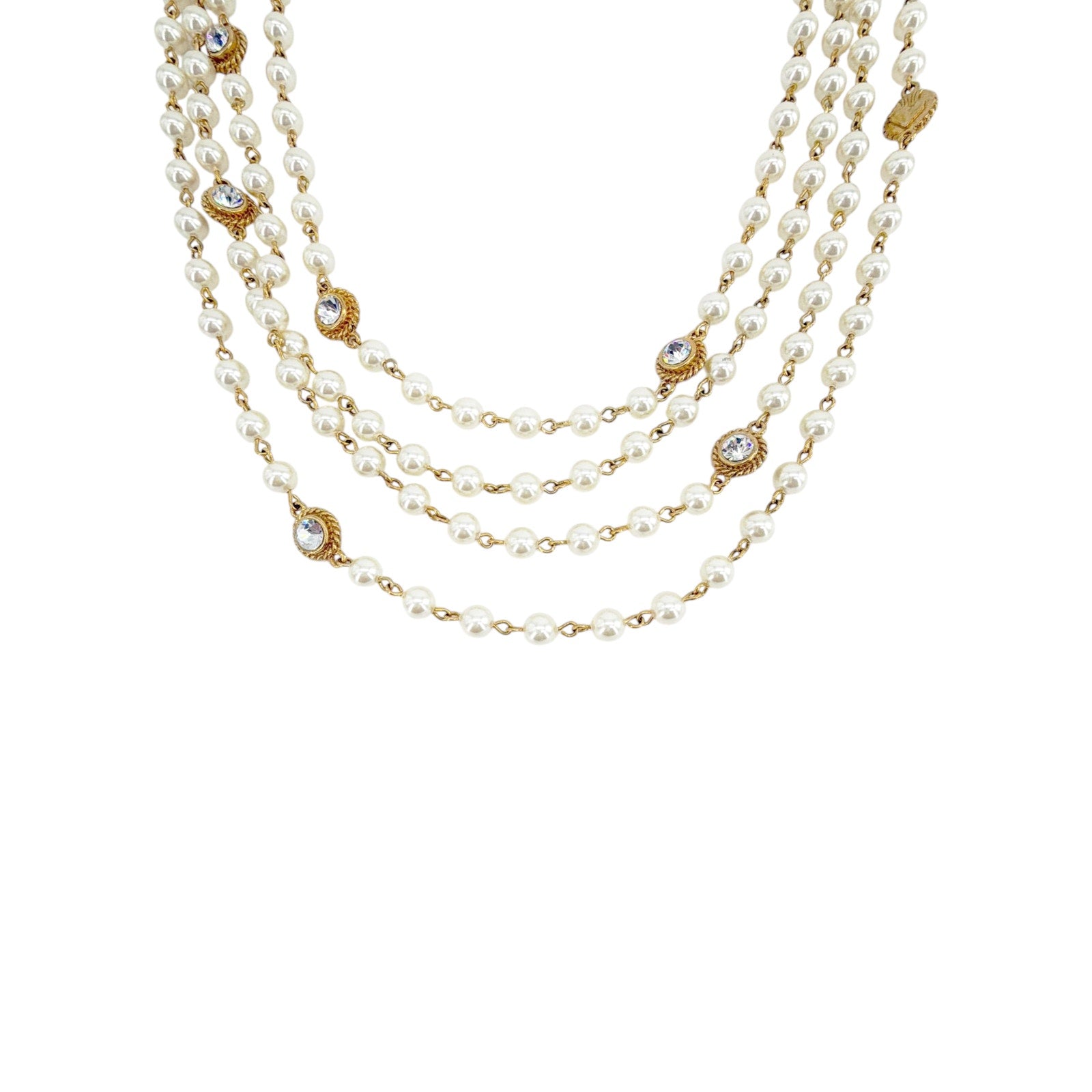 VIRGINS SAINTS & ANGELS VSA Magdalena Necklace 6mm Pearl Cream & Gold Virgins Saints & Angels
