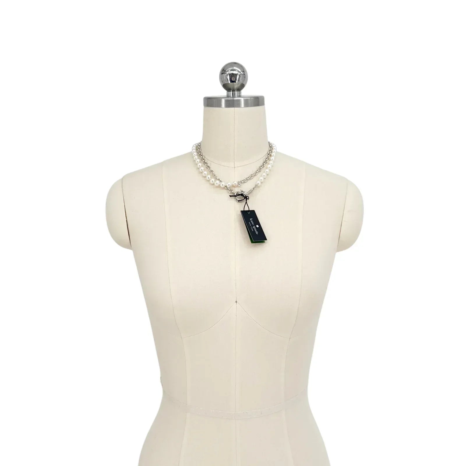 KATE SPADE New York Statement Spade Pearl Wrap Necklace - flyKAMP