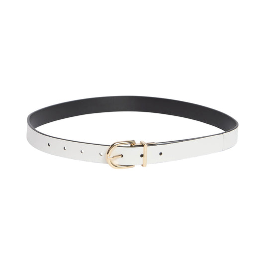 KATE SPADE New York Reversible Belt in True White/Black M