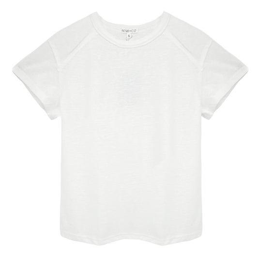 AEMI + CO Junie Tee White Size S