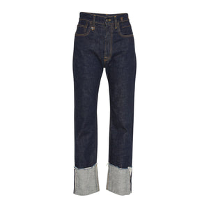 R13 Courtney Slim with Cuff in Indigo Rinse 25