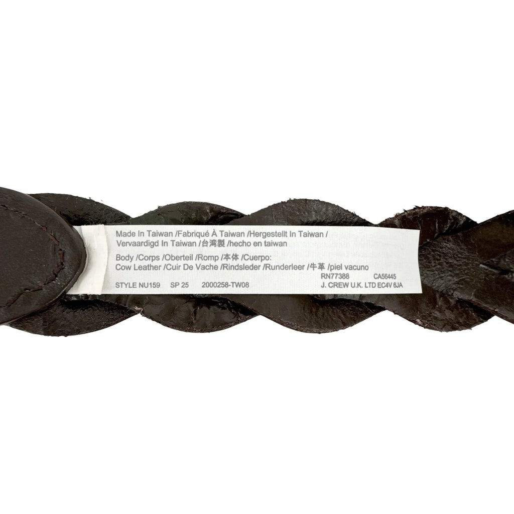 MADEWELL Braided Belt in Dark Carob M-L - flyKAMP