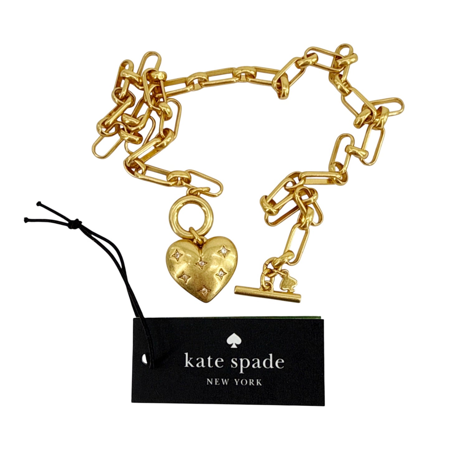 KATE SPADE New York My Precious Heart Toggle Necklace