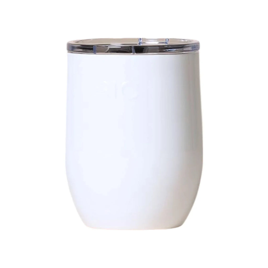 SIC Seriously Ice Cold Stemless 16 oz. Wine Tumbler in Gloss Ice White - flyKAMP