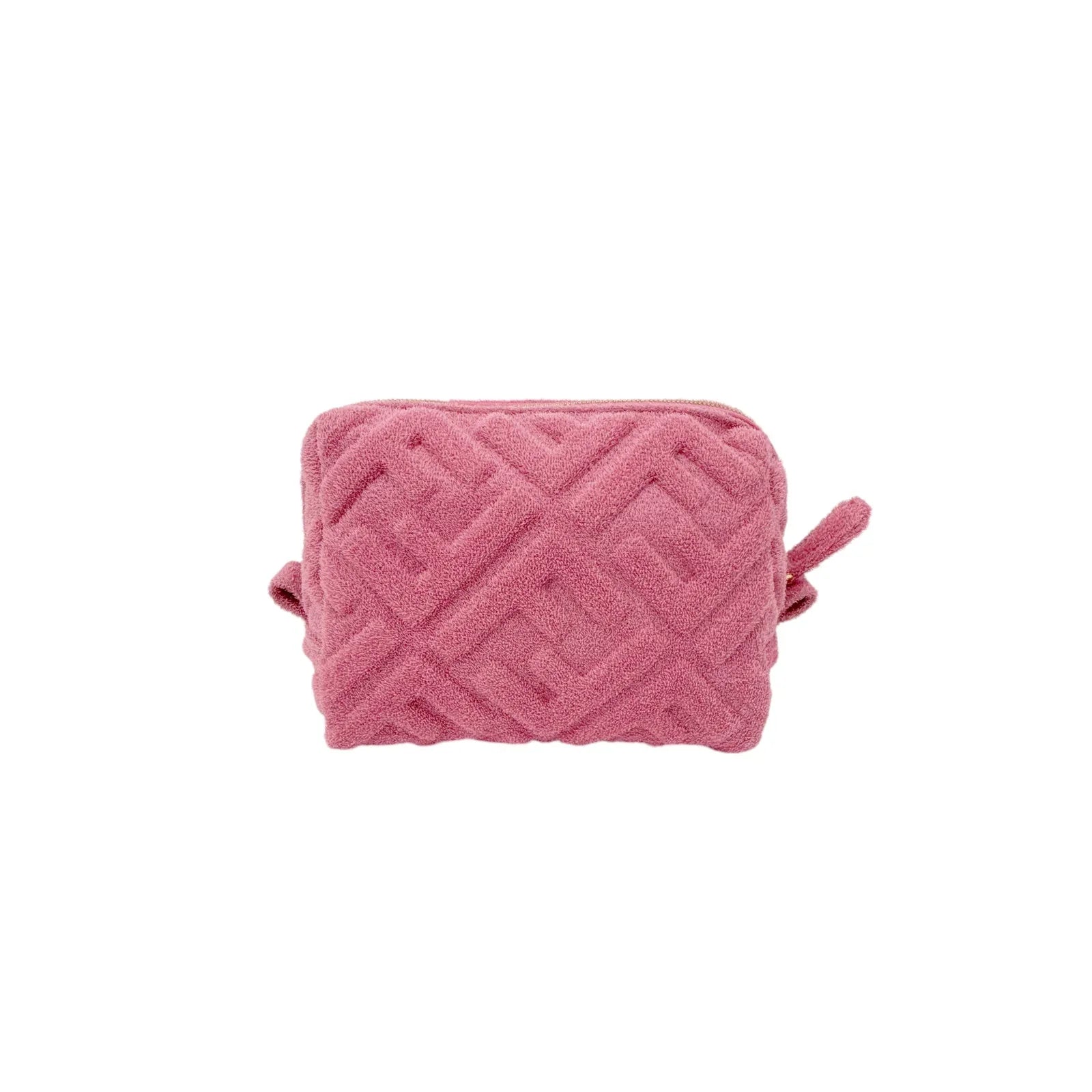 FENDI FF 1974 Cosmetic Pouch Zucca Embossed Terry Cloth - flyKAMP