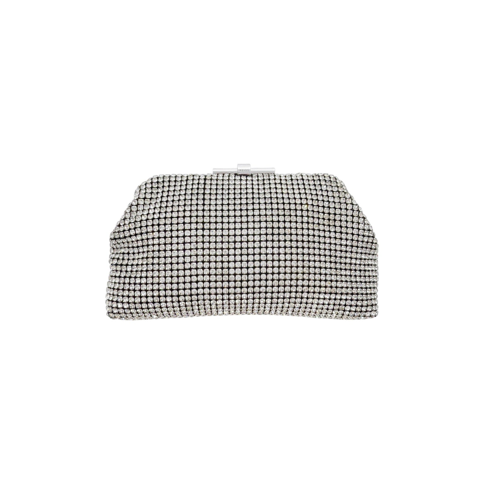 REISS Adaline Crystal Clutch Bag Reiss