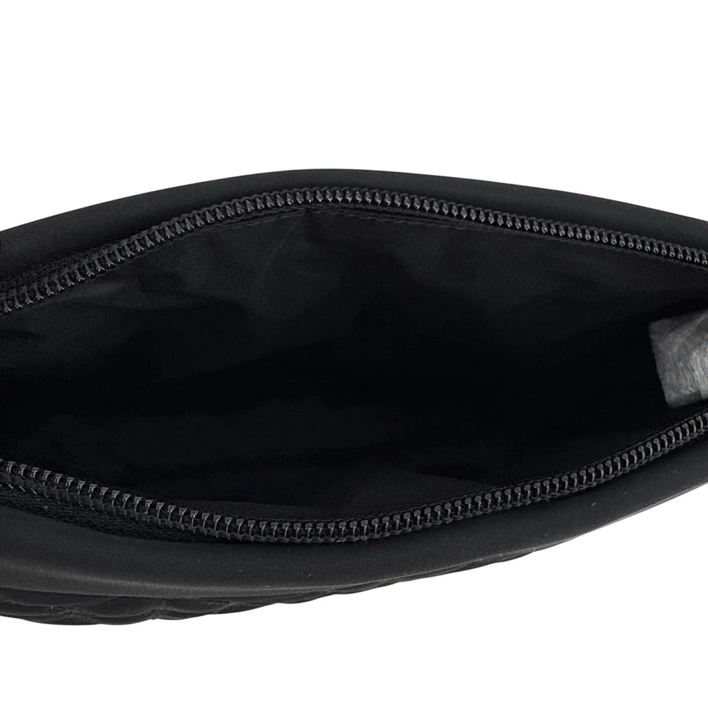 KATE SPADE New York Spade Flower Quilted Cosmetic Pouch in Black - flyKAMP