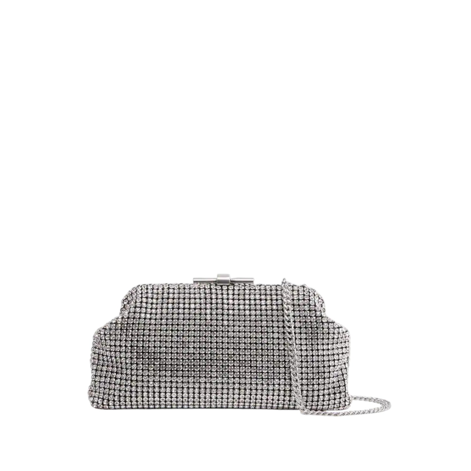 REISS Adaline Crystal Clutch Bag Reiss