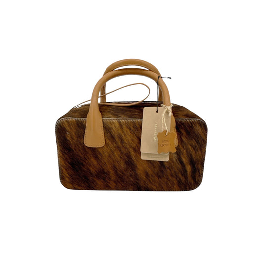RACHEL COMEY Brynd Small Box Bag in Umber Calf Hair