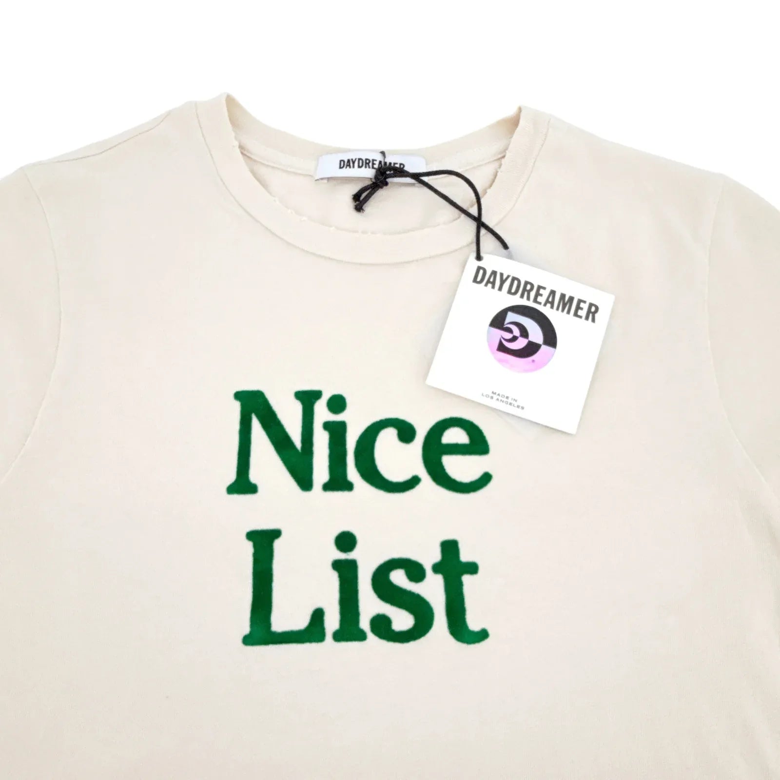 DAYDREAMER Nice List Vintage Tee in Dirty White M - flyKAMP