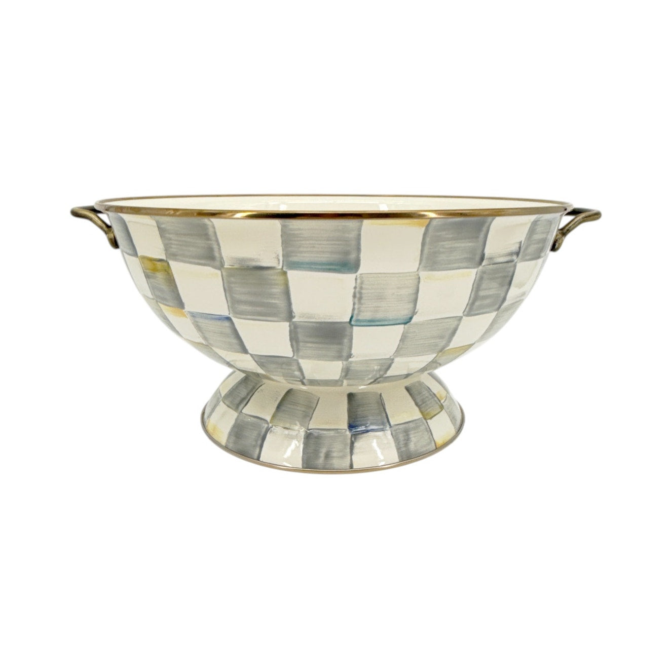 MACKENZIE-CHILDS Sterling Check Everything Bowl