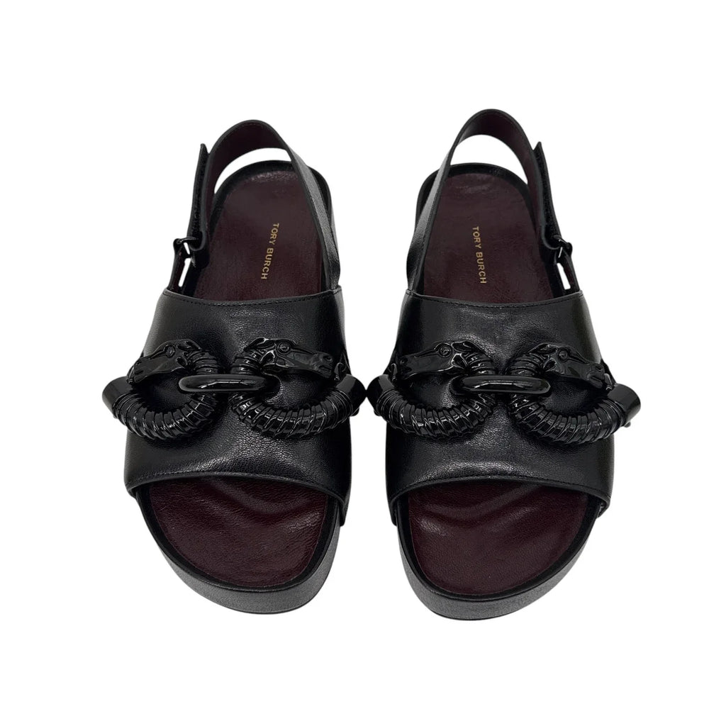 TORY BURCH Jessica Platform Sandal in Perfect Black 7 - flyKAMP