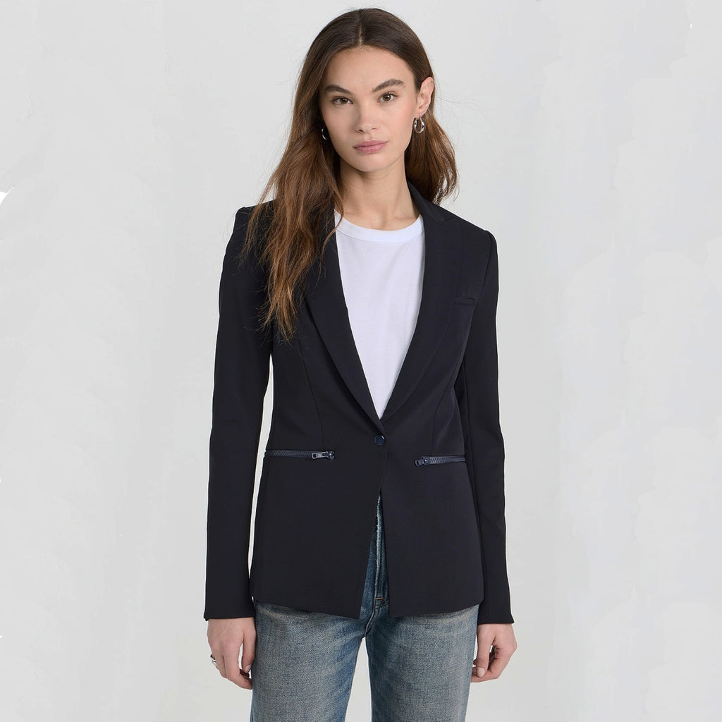 VERONICA BEARD Scuba Dickey Jacket in Navy 8 Veronica Beard