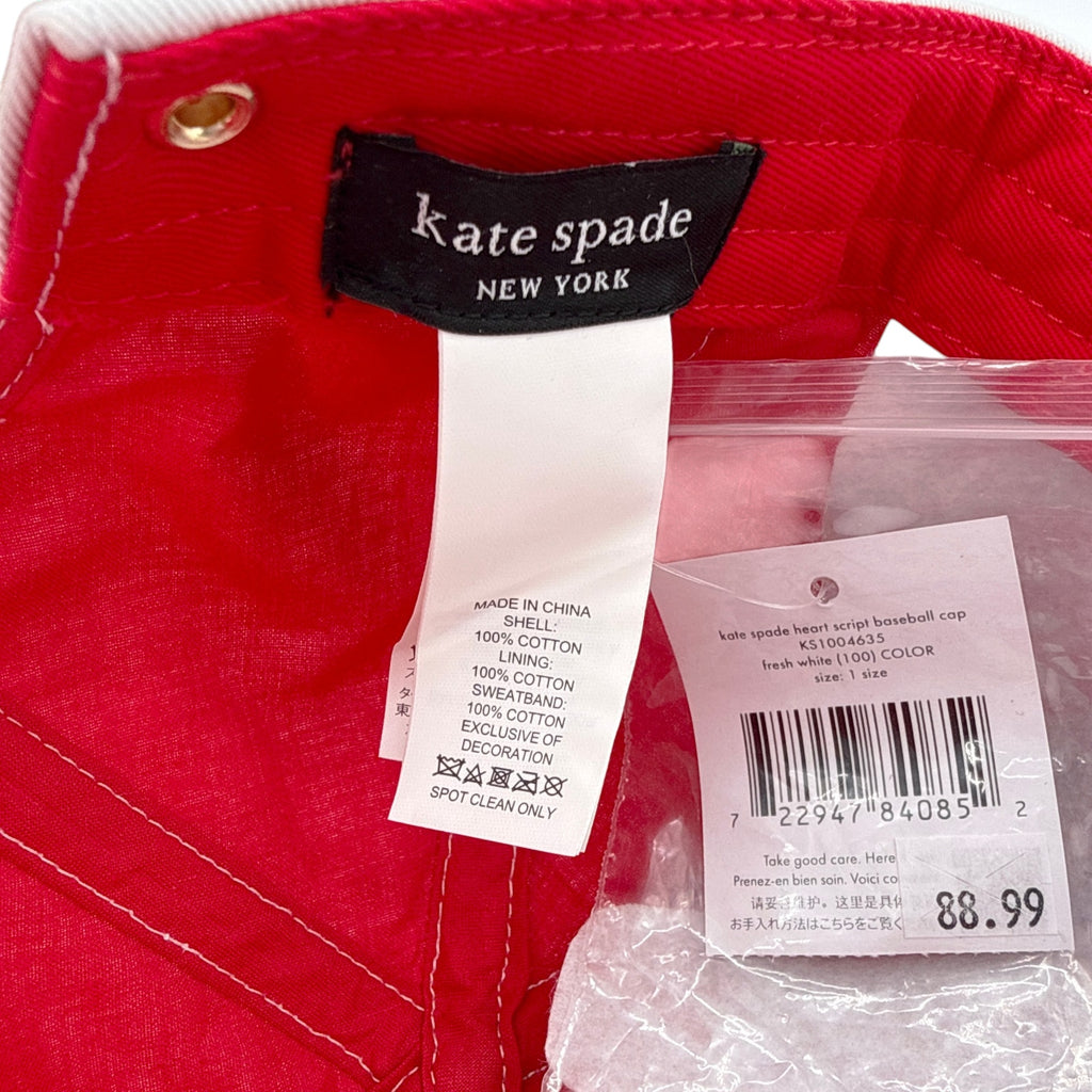 KATE SPADE New York Heart Script Baseball Cap Kate Spade New York