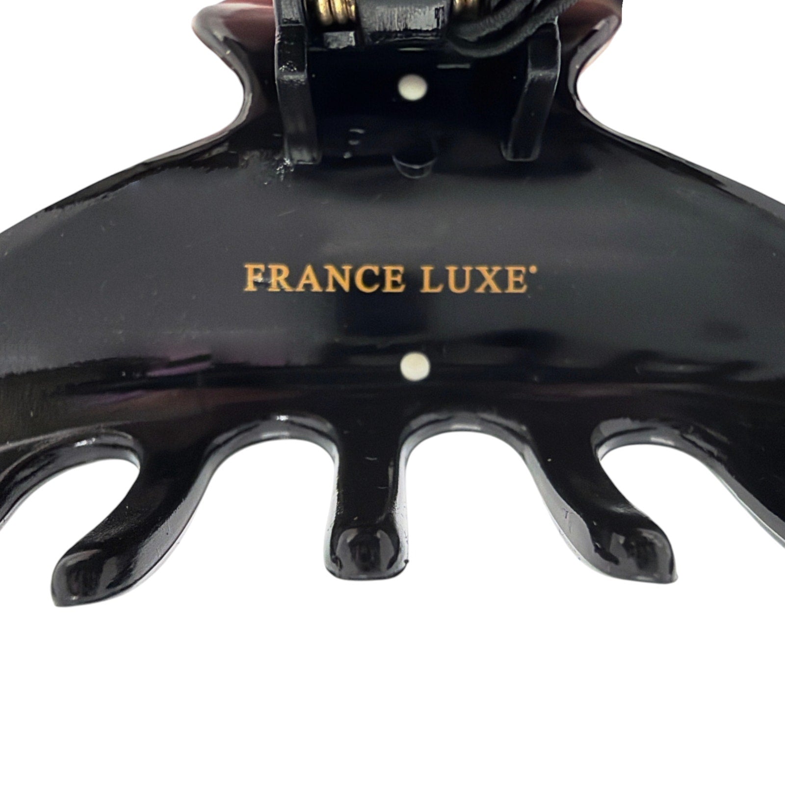 FRANCE LUXE Maybell Claw Clip in Black & Ivory France Luxe