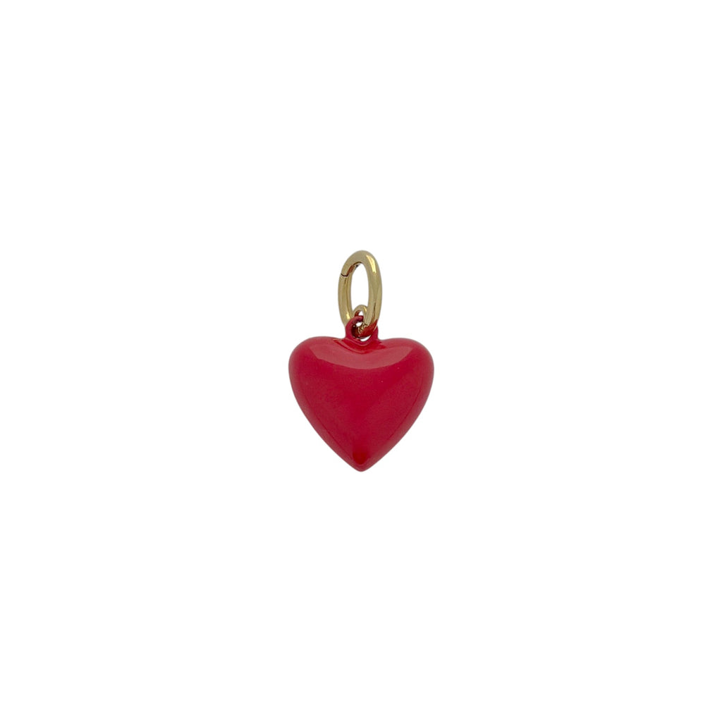 ROXANNE ASSOULIN The Mini Puffy Heart Charm in Red Roxanne Assoulin