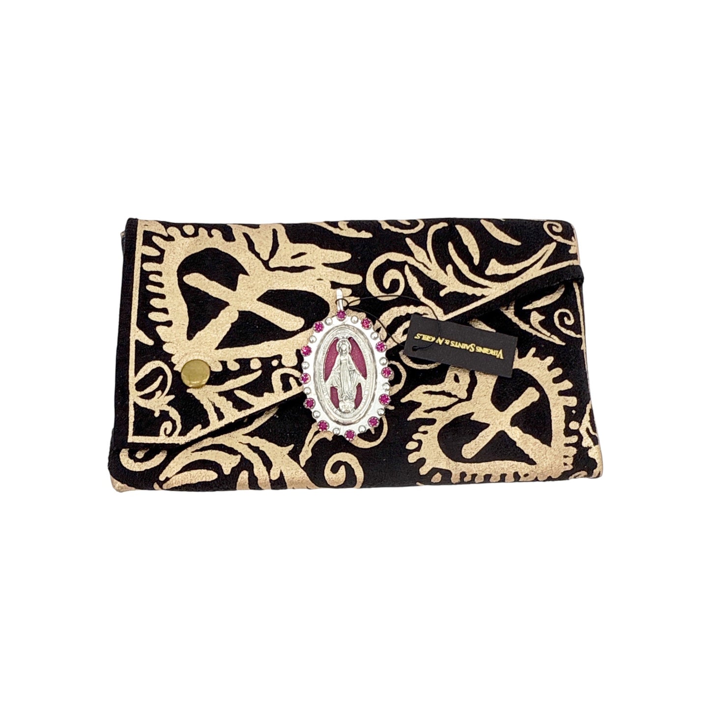 VIRGINS SAINTS & ANGELS VSA Milagrosa Medallion in Pink & Silver