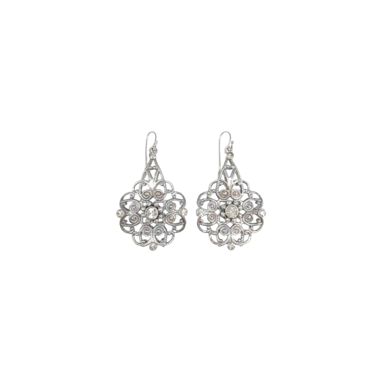 VIRGINS SAINTS & ANGELS VSA Snow White Flower Drop Earrings Once Upon a Time Virgins Saints & Angels