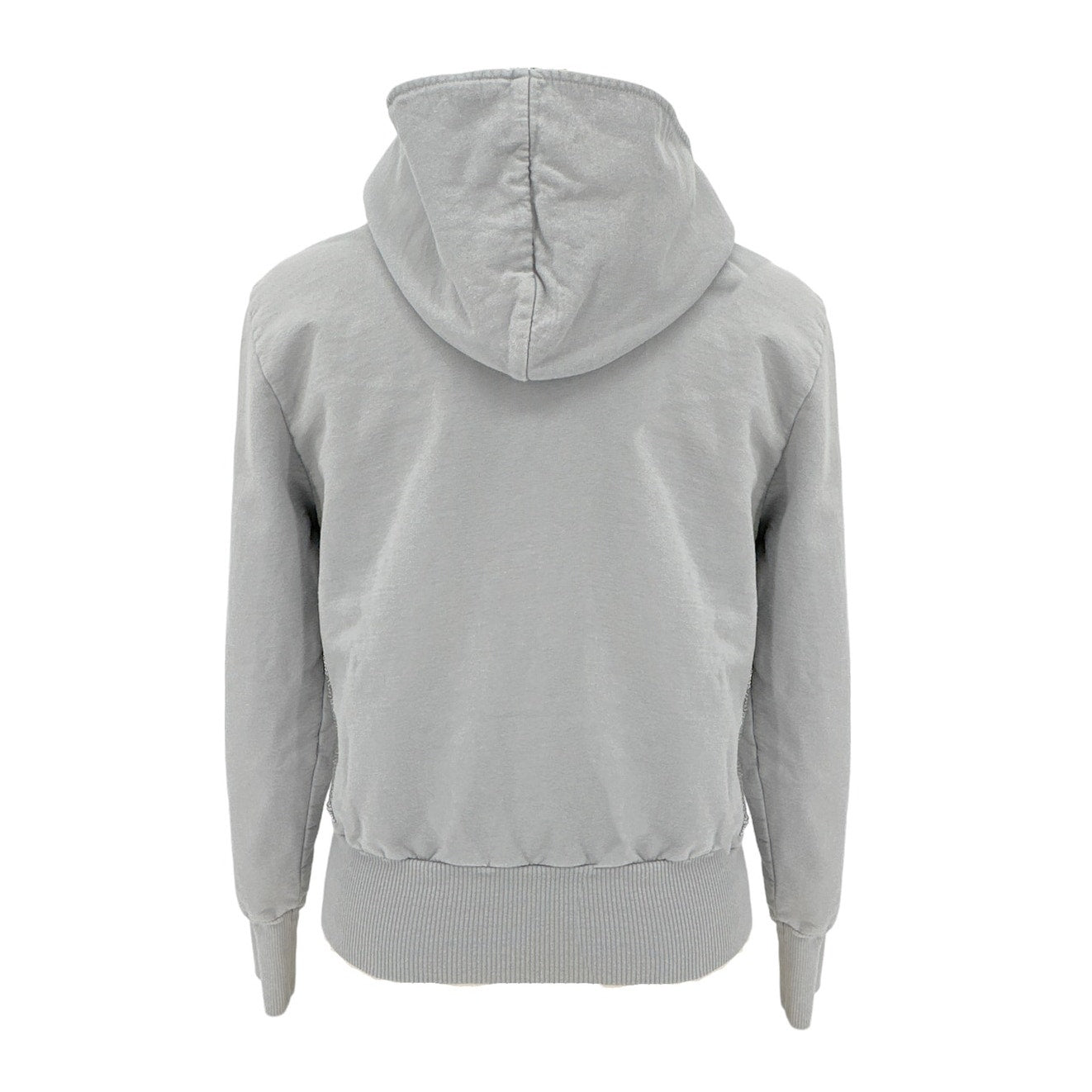 PRIMP Sequin Zip Hoodie in Grey & Silver S