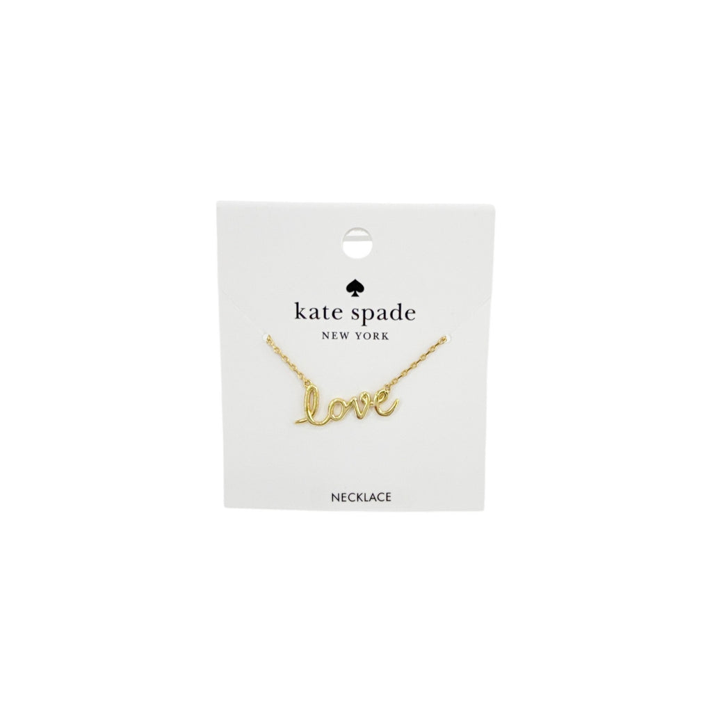 KATE SPADE New York Say Yes Love Pendant in Gold Kate Spade New York