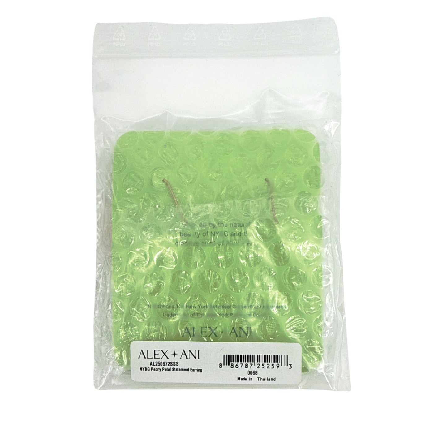 ALEX+ANI New York Botanical Garden Peony Petal Statement Earrings