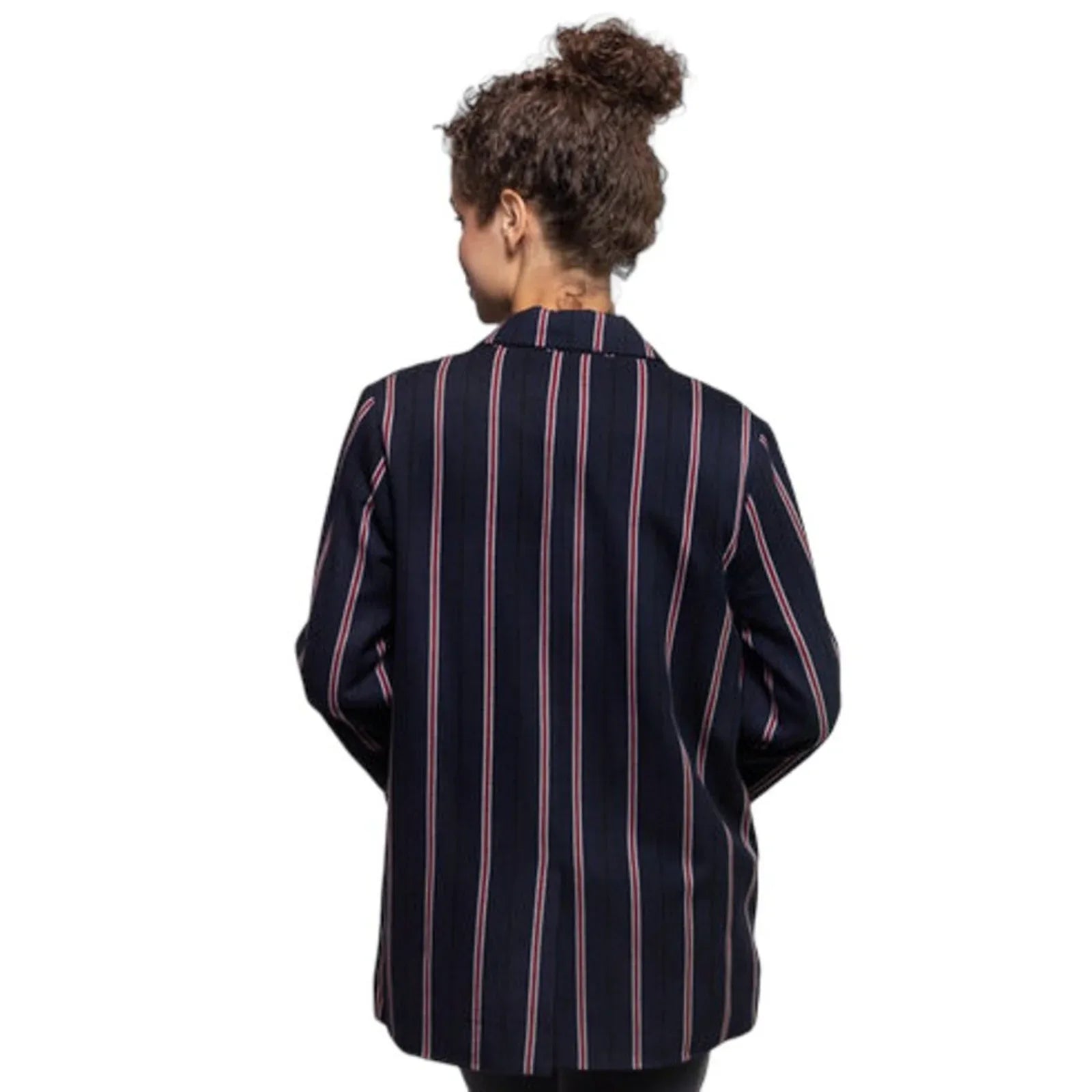 The GREAT. The Academy Blazer in Oxford Stripe 1|S - flyKAMP