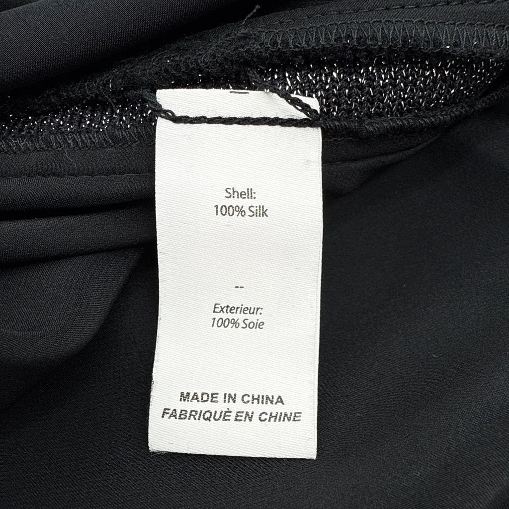 CINQ a SEPT Lurex Lenore Top in Black & Silver M - flyKAMP