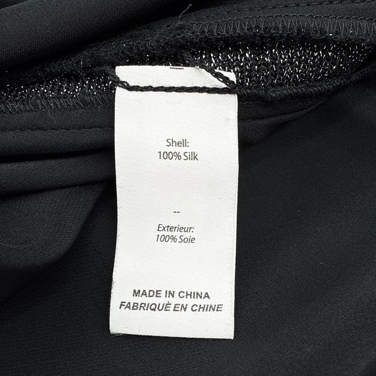 CINQ a SEPT Lurex Lenore Top in Black & Silver M - flyKAMP