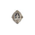 VIRGINS SAINTS & ANGELS VSA Petite Oval Cloister Fatima Ring in Silver 6 - flyKAMP