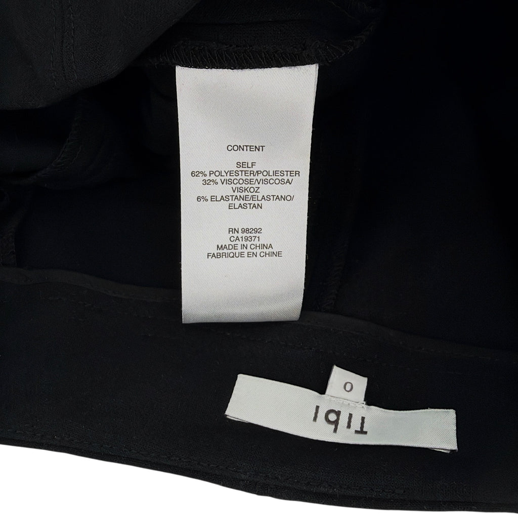 TIBI Anson High Rise Biker Shorts in Black 0 Tibi