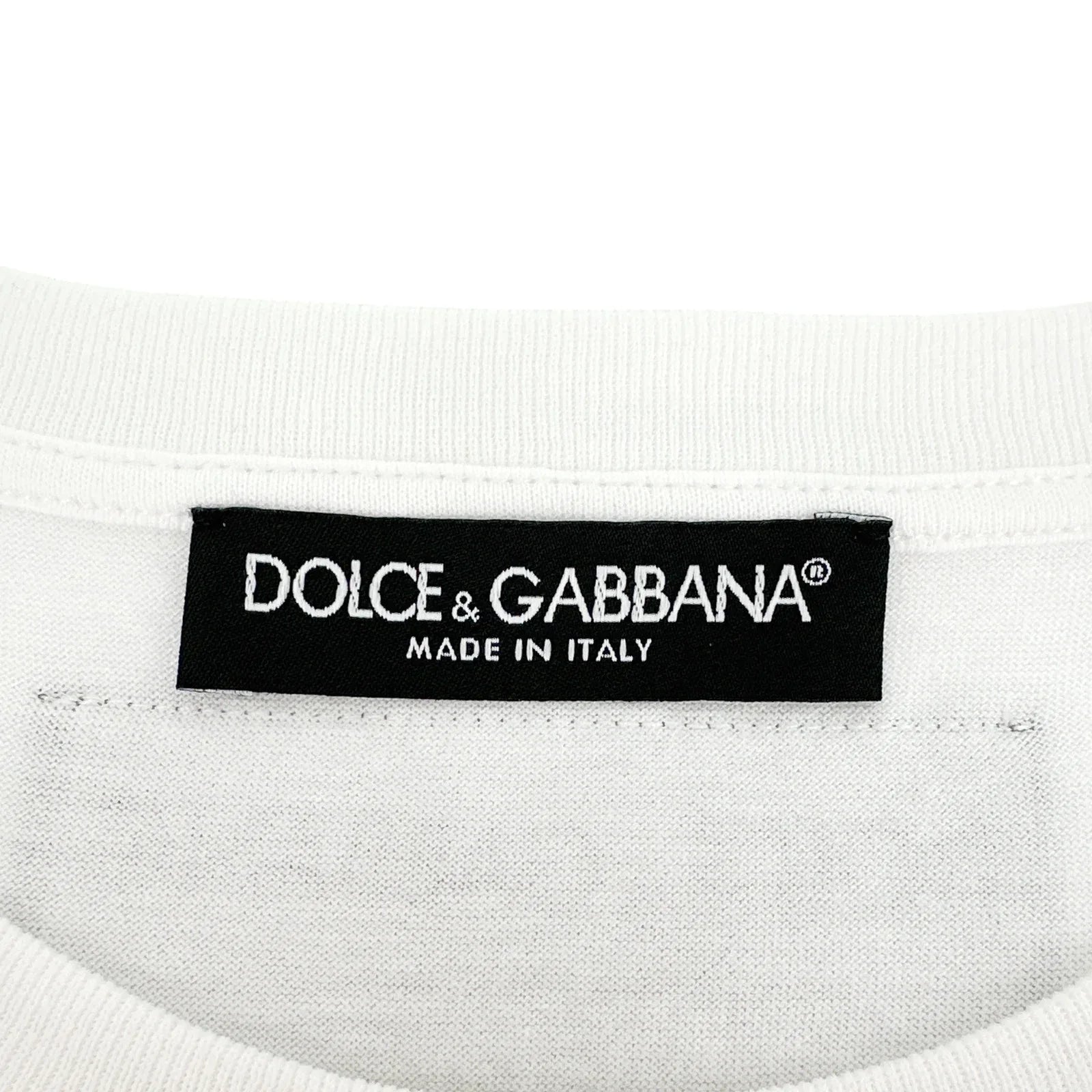 DOLCE & GABBANA White Metallic Heart T-shirt IT42 - flyKAMP
