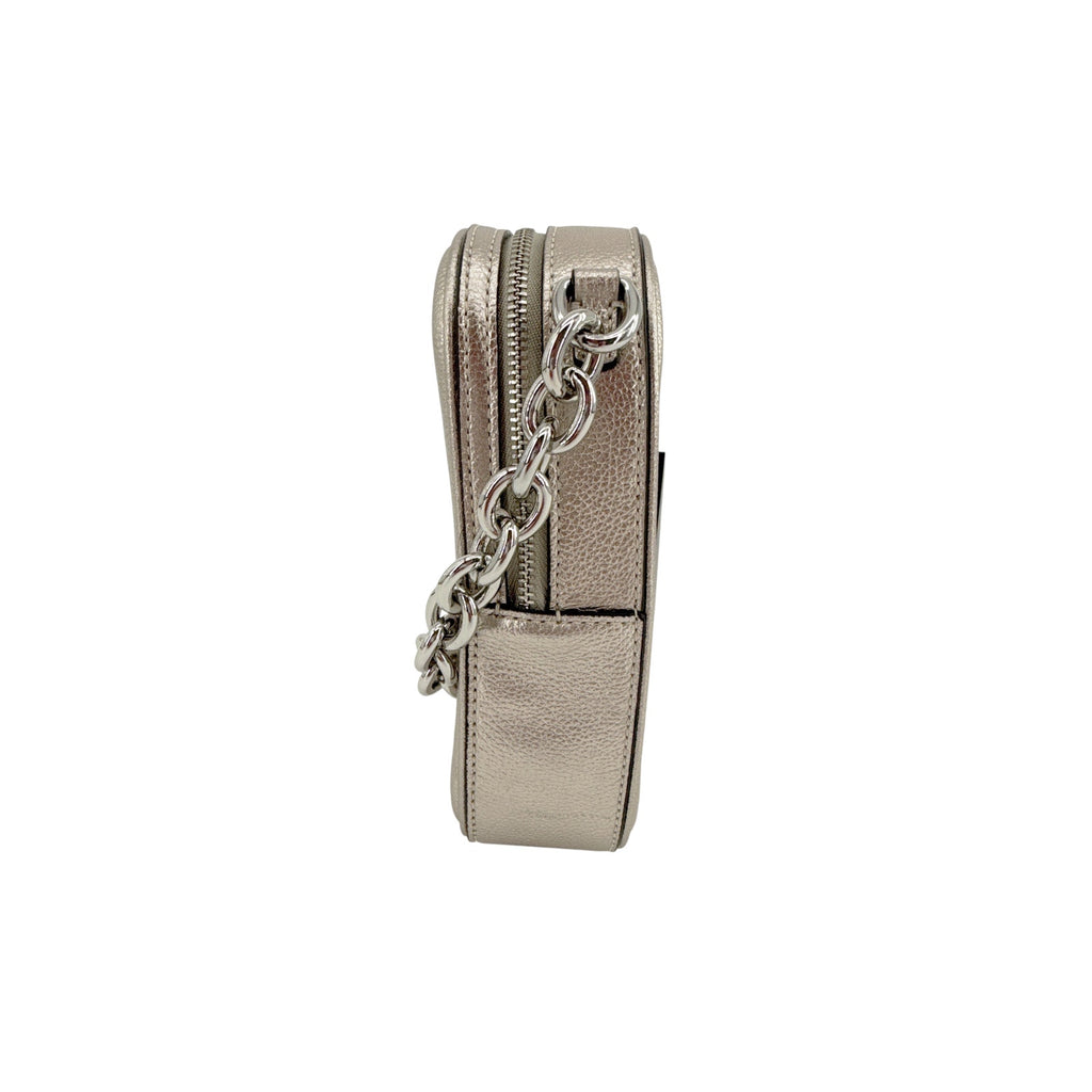 KATE SPADE New York Jolie Metallic Chain Phone Crossbody in Silver Kate Spade New York