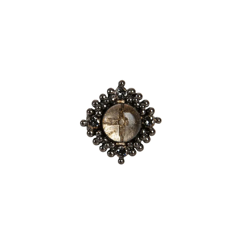 VIRGINS SAINTS & ANGELS VSA Petite Cloister Zia Ring in Gunmetal - flyKAMP