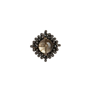 VIRGINS SAINTS & ANGELS VSA Petite Cloister Zia Ring in Gunmetal